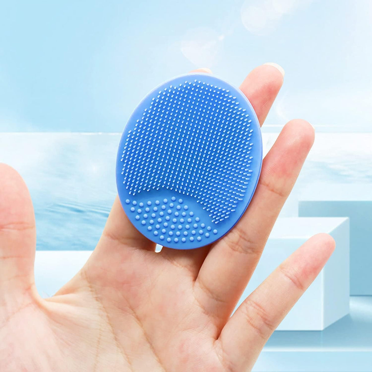 My Colors Facial Cleansing Brush | Soft Silicone Face Scrubber | Facial Exfoliation Scrub for Massage Pore Cleansing Blackhead Removing Deep Scrubbing for All Kinds of Skins women & girls (4pcs) - Image 4
