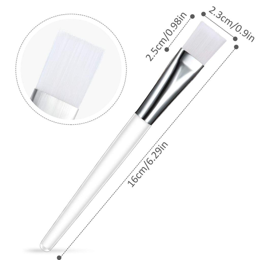 Cosluxe 3 pcs Facial Mask Brush Makeup Brushes Cosmetic Tools with Clear Plastic Handle, Professional Soft Brush, Face Pack Brush Pack - Image 7
