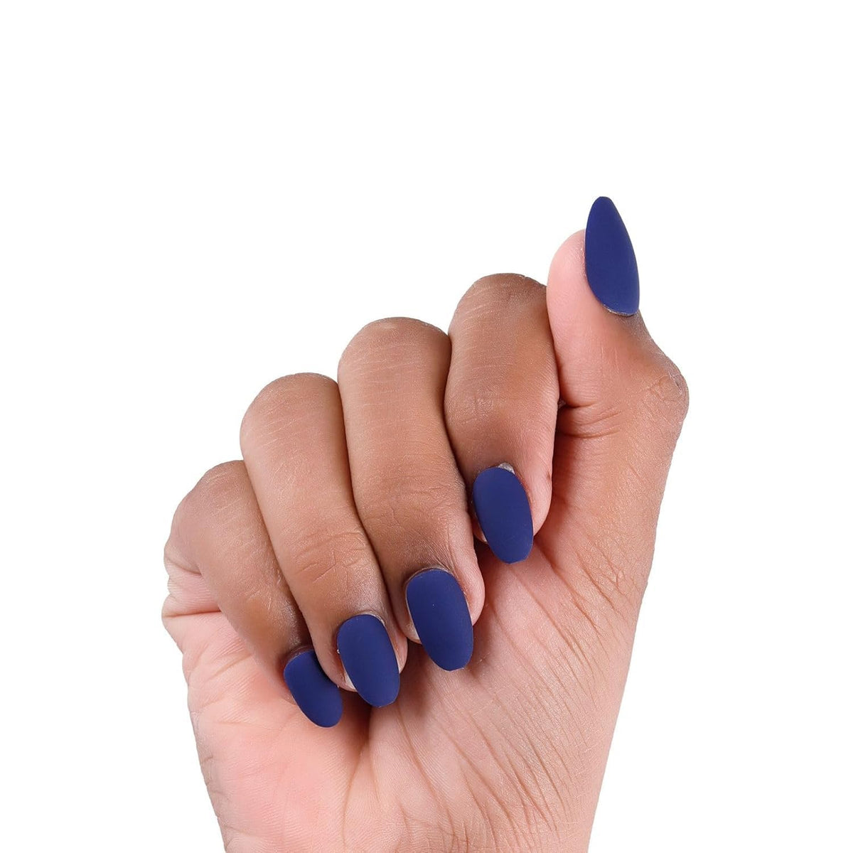 NAILWIND 24pcs Press on Nails | Matte Natural French Short False Nails | Acrylic Full Cover Nails | Natural Fake Nails Delicate & Comfortable for Women and Girls (V-35) - Image 3
