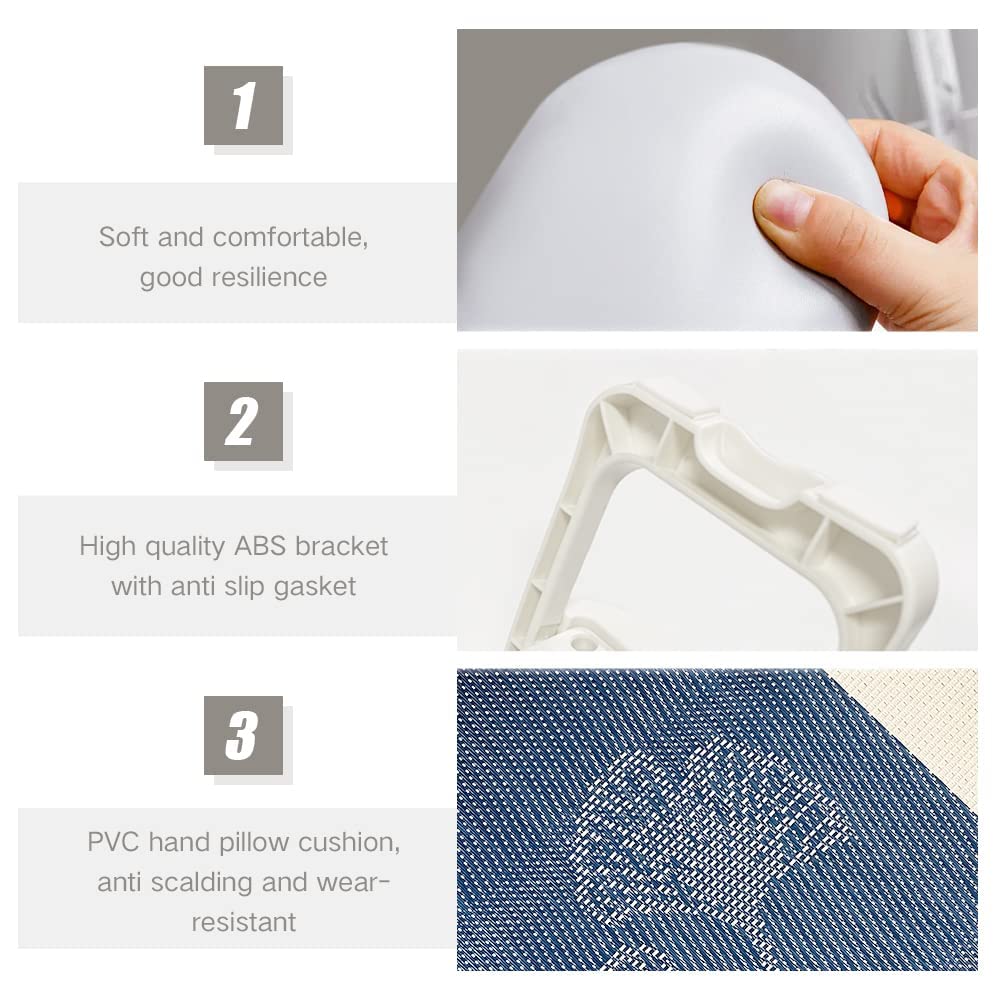 NAILWIND Nail Hand Rest Cushion, Microfiber Leather Arm Rest Nail Table for Fingernails and Toenails, Professional Manicure Nail Pillow Hand Rest Stand for Nail Technician Salon Use - Image 5
