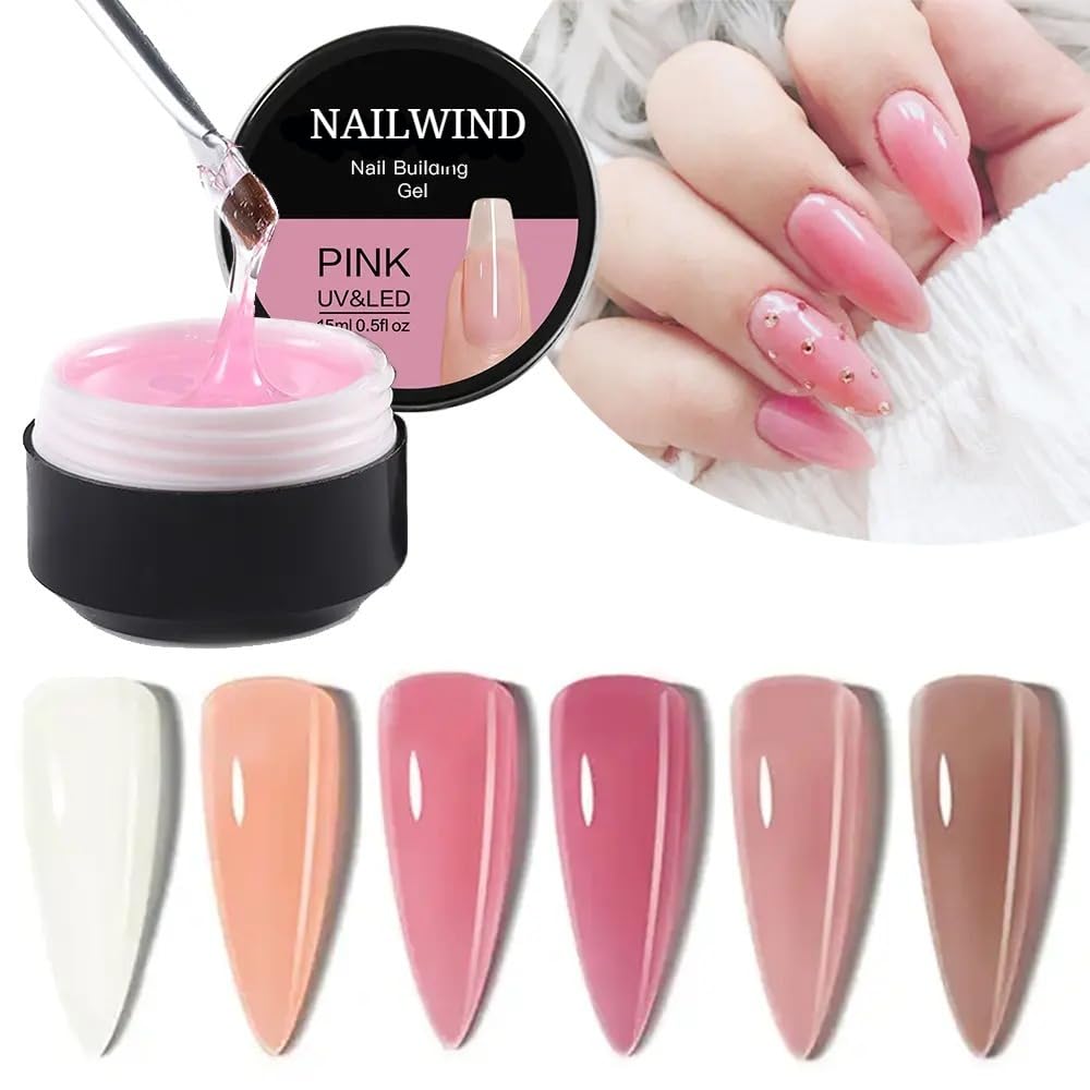 NAILWIND Builder Gel for Nails Extension, Uv Gel Acrylic for Strong Long False Nails Use Nails Builder Kit WHITE, 1 - PCS - Image 2