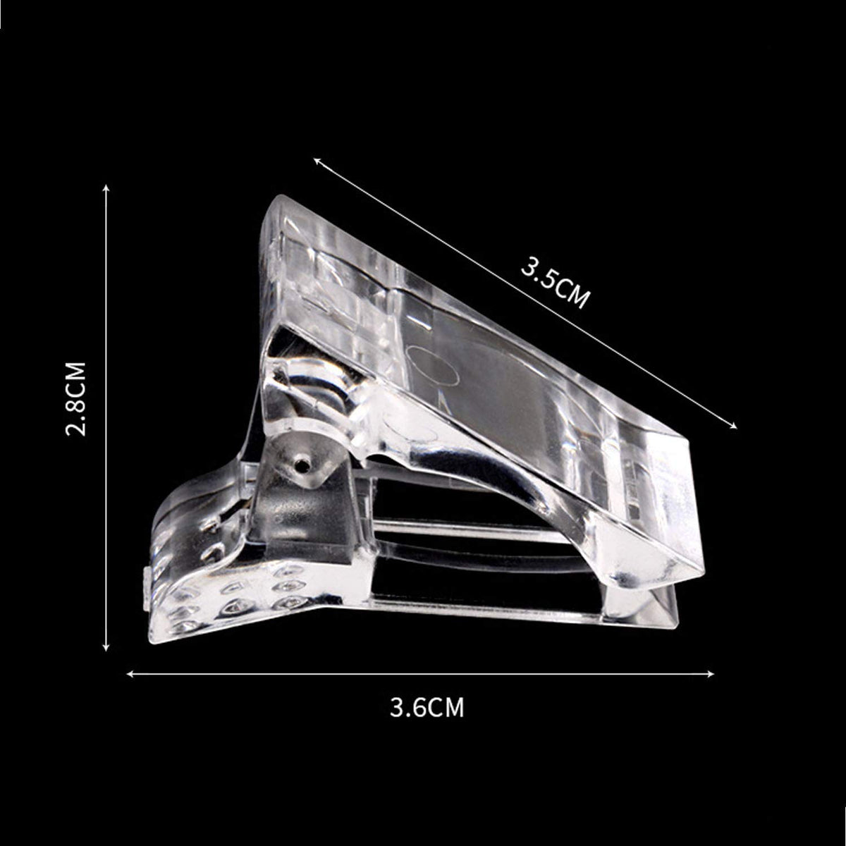 NAILWIND Polygel Nail Forms, 12Pcs Nail Tips Clip for Quick Building Polygel Nail Forms Nail Clips for Polygel Finger Nail Extension UV LED Builder Clamps Manicure Nail Art Tool with 1Pcs False Nail Tip clipper - Image 8