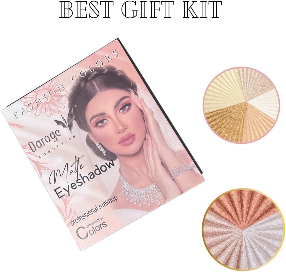 COSLUXE X DAROGE 44 Color Professional Book Style Makeup Palette - Highlighter Contour Eyeshadow Blusher Eyebrow Included Face Color Gift Kit Makeup Palette - Image 3