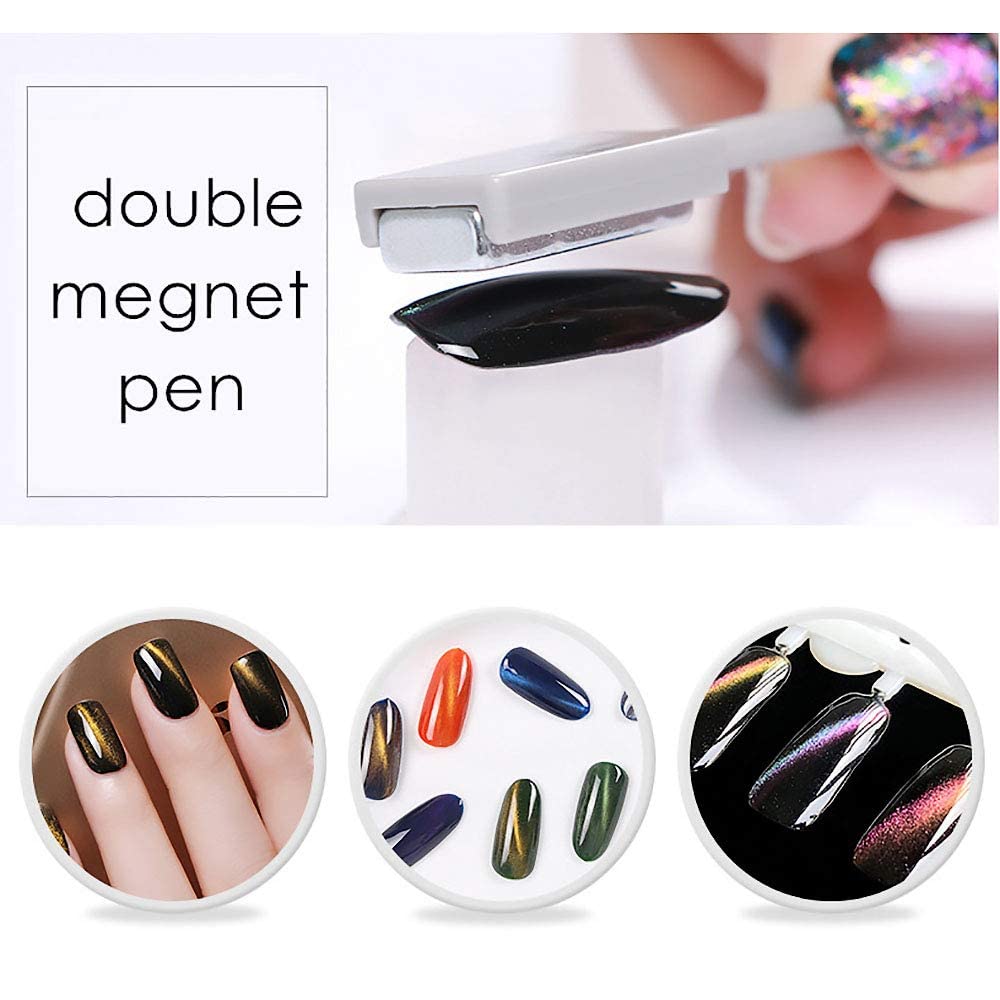 NAILWIND nail magnet Double-head Magnet Stick For 3D Magnetic Cat Eye Gel Nail Polish Nail Art Manicure Tools, (2 - PCS) - Image 8