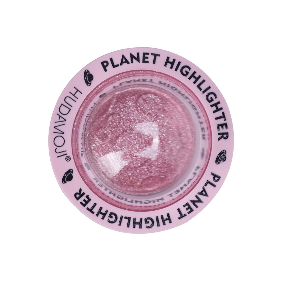 HUDAMOJI Planet Highlighter Collection, 4 Shimmering Shades, Cream Formula (pink, 5g) - Image 2