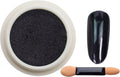Nailwind Chrome Nail Powder, Black Mirror Nail Powder - Glossy, Glitter & Mirror Effect - DIY Nail Art Accessory with Metallic Pigments - Black