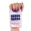 NAILWIND 24pcs Press on Nails | Matte Natural French Short False Nails | Acrylic Full Cover Nails | Natural Fake Nails Delicate & Comfortable for Women and Girls (V-35)