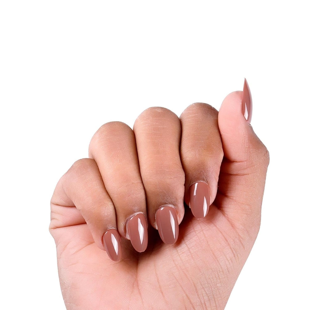 NAILWIND 24pcs Press on nails | Natural Short False Nails | Acrylic Full Cover Nails | Natural Fake Nails Delicate & Comfortable for Women and Girls (V-05) - Image 3
