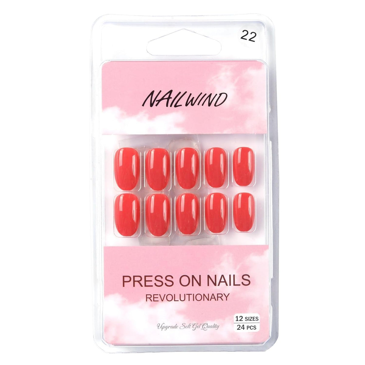 NAILWIND 24pcs Press on Nails | Natural French Short False Nails | Acrylic Full Cover Nails | Natural Fake Nails Delicate & Comfortable for Women and Girls (V-22) - Image 5