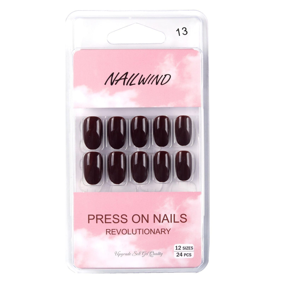 NAILWIND 24 Natural French Short False Nails Acrylic Full Cover Nails,Natural Fake Nails Delicate & Comfortable for Women and Girls (N13, 24 Count -Pack of 1) - Image 5