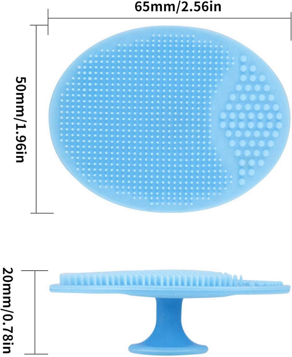My Colors Facial Cleansing Brush | Soft Silicone Face Scrubber | Facial Exfoliation Scrub for Massage Pore Cleansing Blackhead Removing Deep Scrubbing for All Kinds of Skins women & girls (2pcs) - Image 7