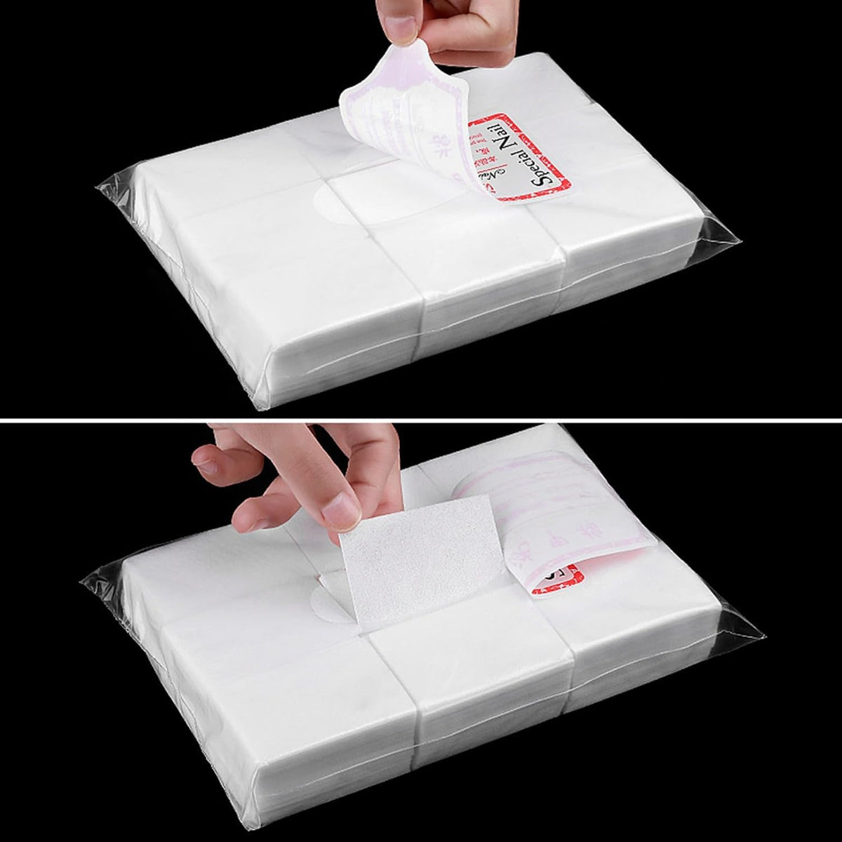 NAILWIND Nail Cotton Pads 1000 Pcs - Lint Free Gel Nails Polish Removers Cotton Pad Eyelash Extension Glue Cleaning Wipes, Nails Wipes Nails Art Gel Polish Remover Cotton Pads - Image 9