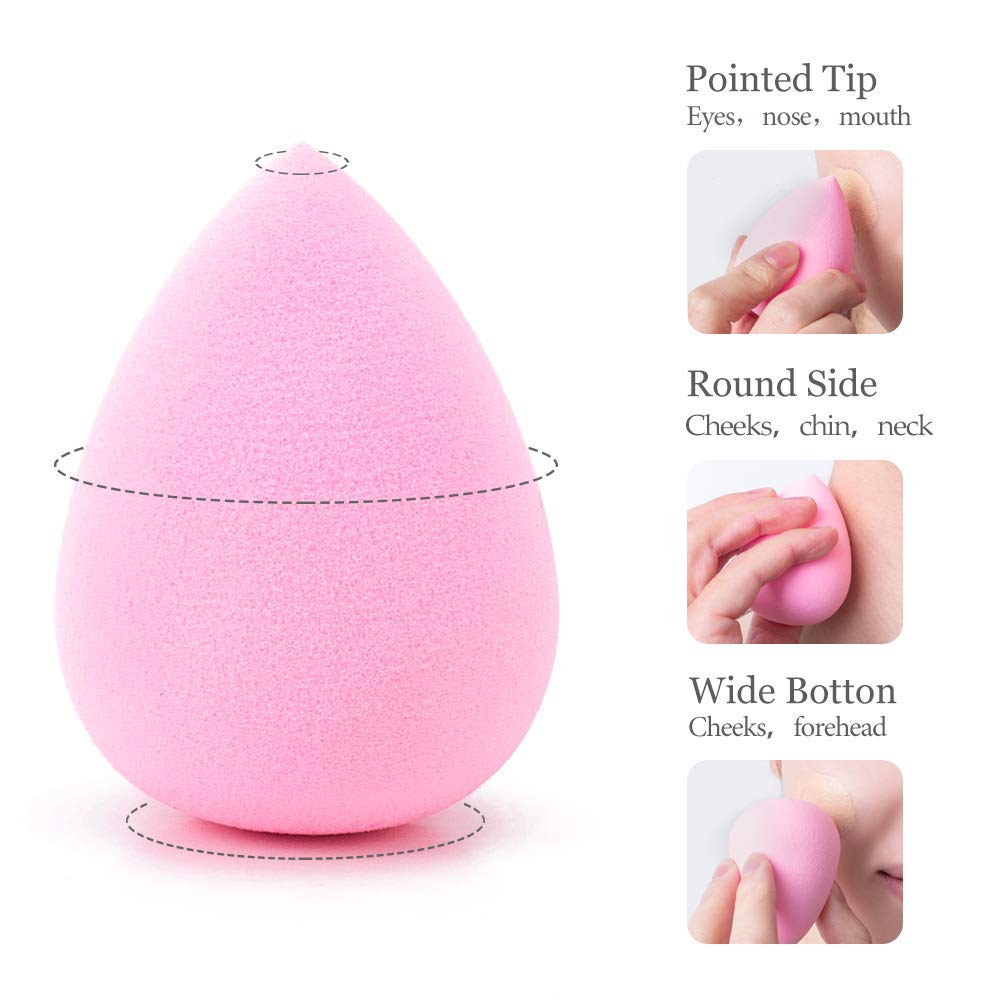 Cosluxe Professional 8 in 1 Makeup Sponge Multicolour,Cotton Pad Applicator Foundation Makeup Blender Powder Buff Sponge Cosmetic Puff Women's & Girls Cosmetic Makeup Beauty Pack of 2 - Image 5