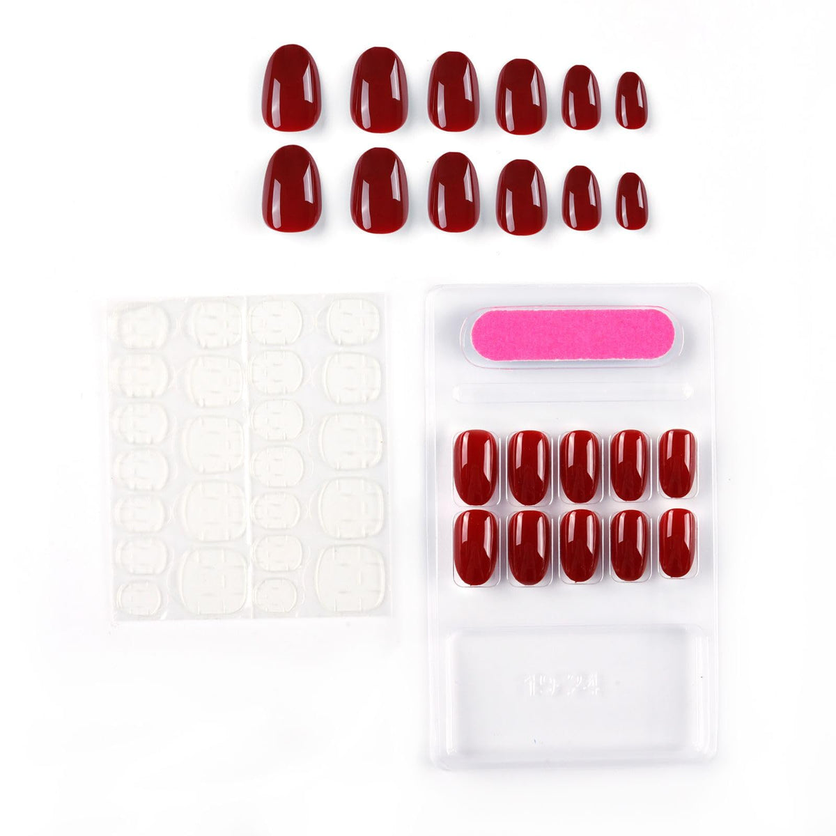 NAILWIND 24 Natural French Short False Nails Acrylic Full Cover Nails,Natural Fake Nails Delicate & Comfortable for Women and Girls (N11, 24 Count -Pack of 1) - Image 3