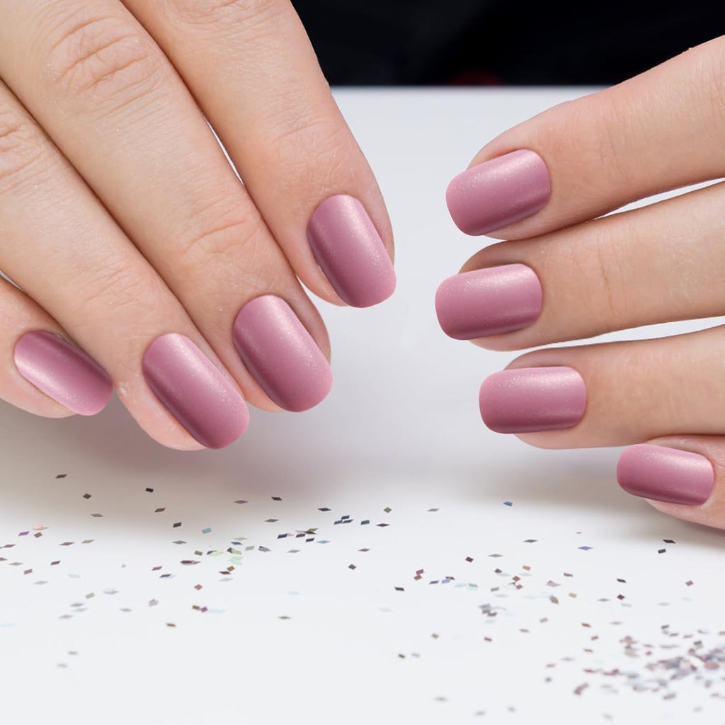 NAILWIND 120 Pcs Soft Gel Nails | Medium Round Artificial Nails Extensions | Combo in 5 Colors With Glue Stickers | Acrylic Nails Press ons for Women Girls (06) - Image 2