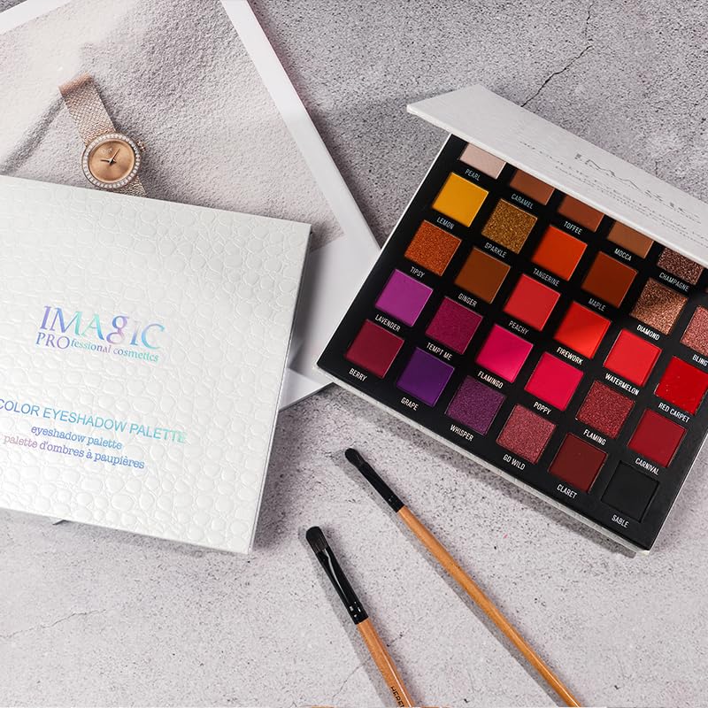 COSLUXE IMAGIC PROfessional Eyeshadow Pallete 35.8 g, GALAXY SHINE 30 COLORS EYESHADOW PALETTE matte, satin, shimmery multicolor - Image 7