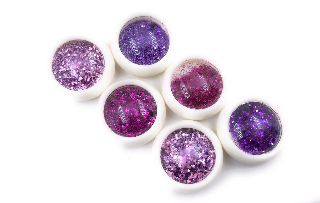 NAILWIND Nail Glitter Powder, Chrome Nail Powder, Metallic Mirror Powder, for Woman Girls,Nails Decoration,Nail Art Manicure,Nail Designs (6 Pcs Set, Pink Purple)