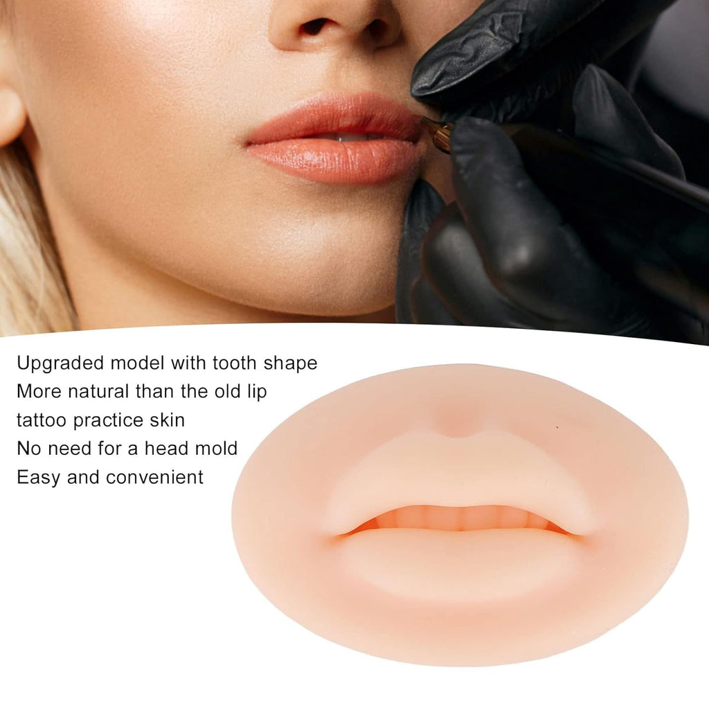 COSLUXE Silicone Practice Skin for Lips - Easy To Use With Tooth Shape for Lipsticks and Face Makeup - Tools 1 Pcs - Image 5