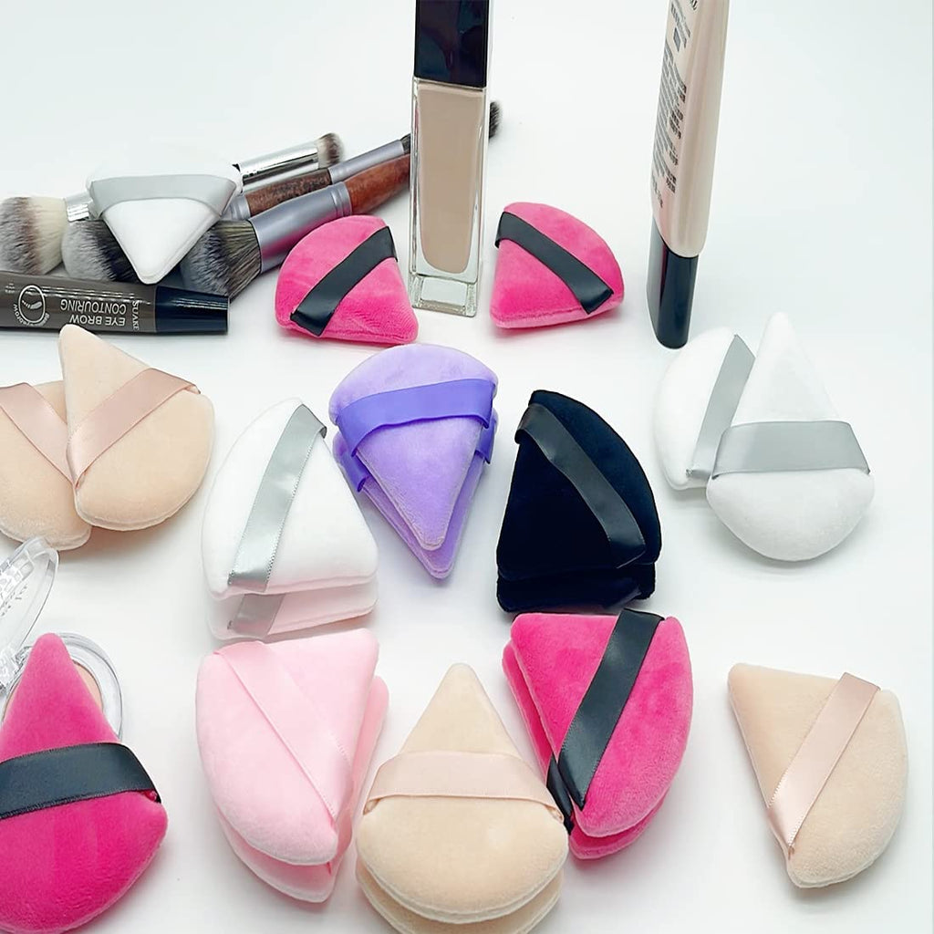 COSLUXE IMAGIC 6 Pieces Powder Puff Soft Face Triangle Makeup Puff for Loose Powder Body Cosmetic Foundation Sponges Beauty Blender Makeup Tool Multicolors - Image 6