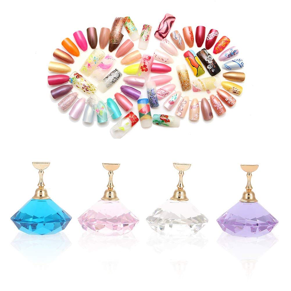 NAILWIND Nail Art Tip Holder Stand, Acrylic Stands for Display Magnetic Nail Polish Finger for Nails Practice Stand Nails Art Display Stand Set - Fingernails Press on tips - Image 4