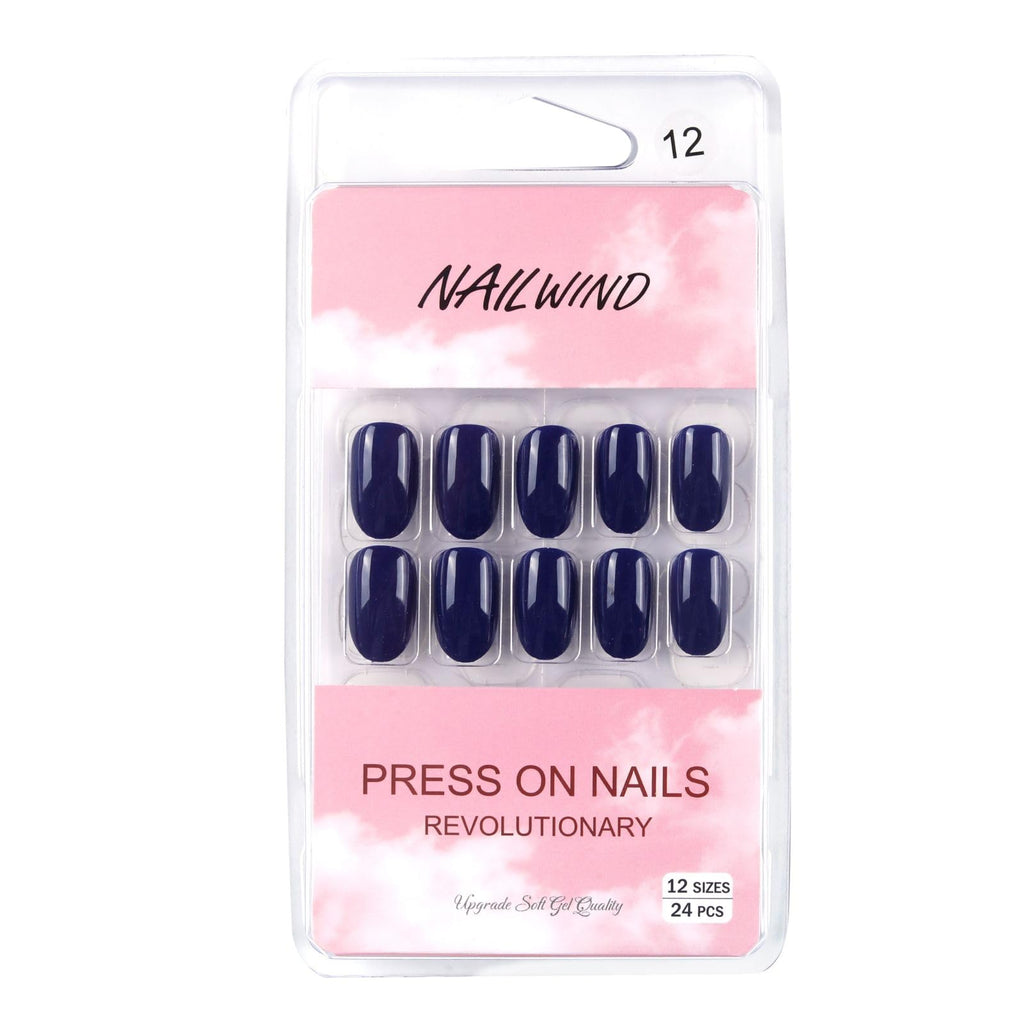 NAILWIND 24 Natural French Short False Nails Acrylic Full Cover Nails,Natural Fake Nails Delicate & Comfortable for Women and Girls (N12, 24 Count -Pack of 1) - Image 5