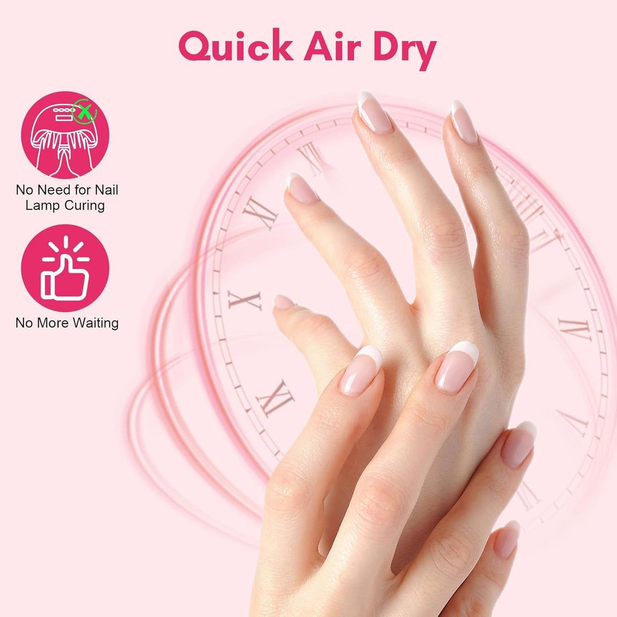 NAILWIND Brush On Nail Glue - Fast Drying Adhesive for Glue-On Nails & Repairs with Brush-On Applicator, Ideal for Tips & Wraps, Net 10ml - Image 6