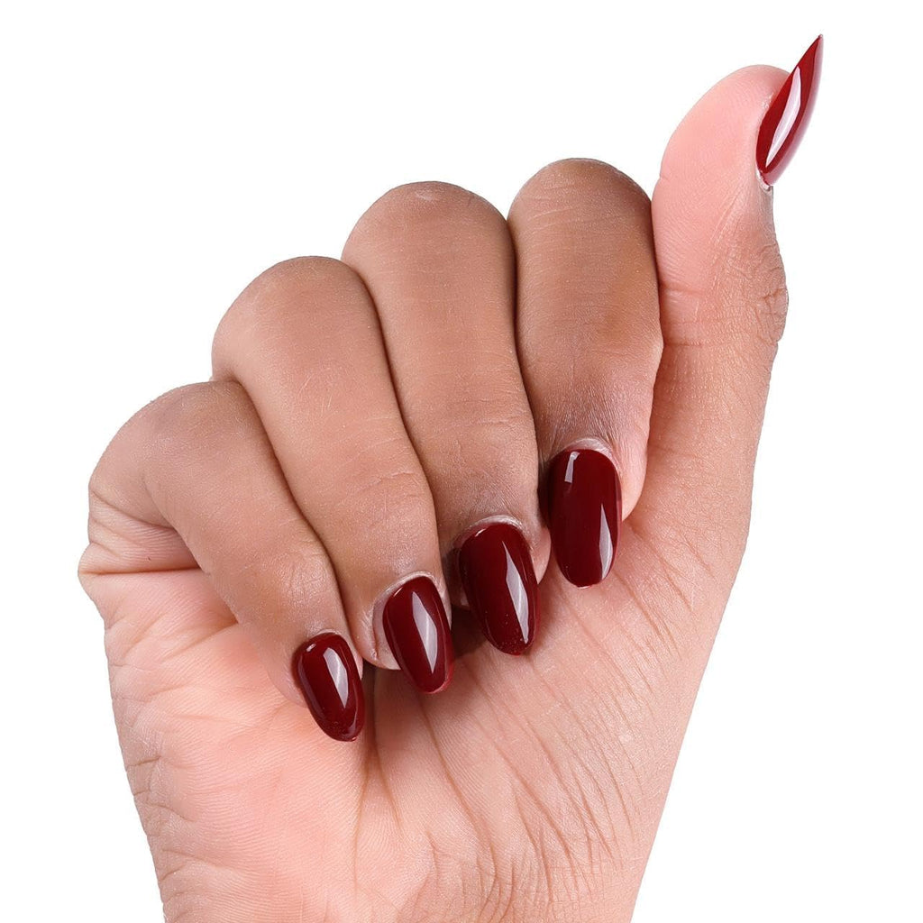 NAILWIND 24pcs Press on nails | Natural Short False Nails | Acrylic Full Cover Nails | Natural Fake Nails Delicate & Comfortable for Women and Girls (V-08) - Image 3