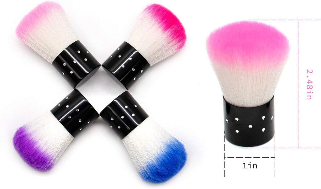 NAILWIND Nail Brushes Soft Nail Art Dust Remover Brush Colorful Comfortable Nail Art Dust Cleaner Brush Makeup Beauty Powder Blush Brushes 2 Pieces - Image 8
