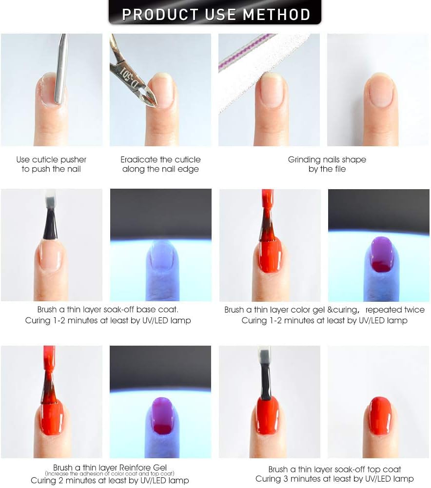 NAILWIND Gel Base Coat 7.5ml for Gel Nail Polish Soak Off Upgraded Formula Long-Lasting DIY Home and Nail Salon Quick Drying, Long Lasting, - Image 5