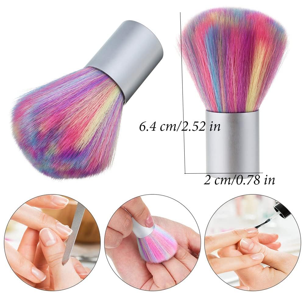 NAILWIND Color Soft nail Cleaner Brush, Mini Nail Art Dust Makeup Remover Brush, Soft Kabuki Cleaner for Makeup, - Image 9