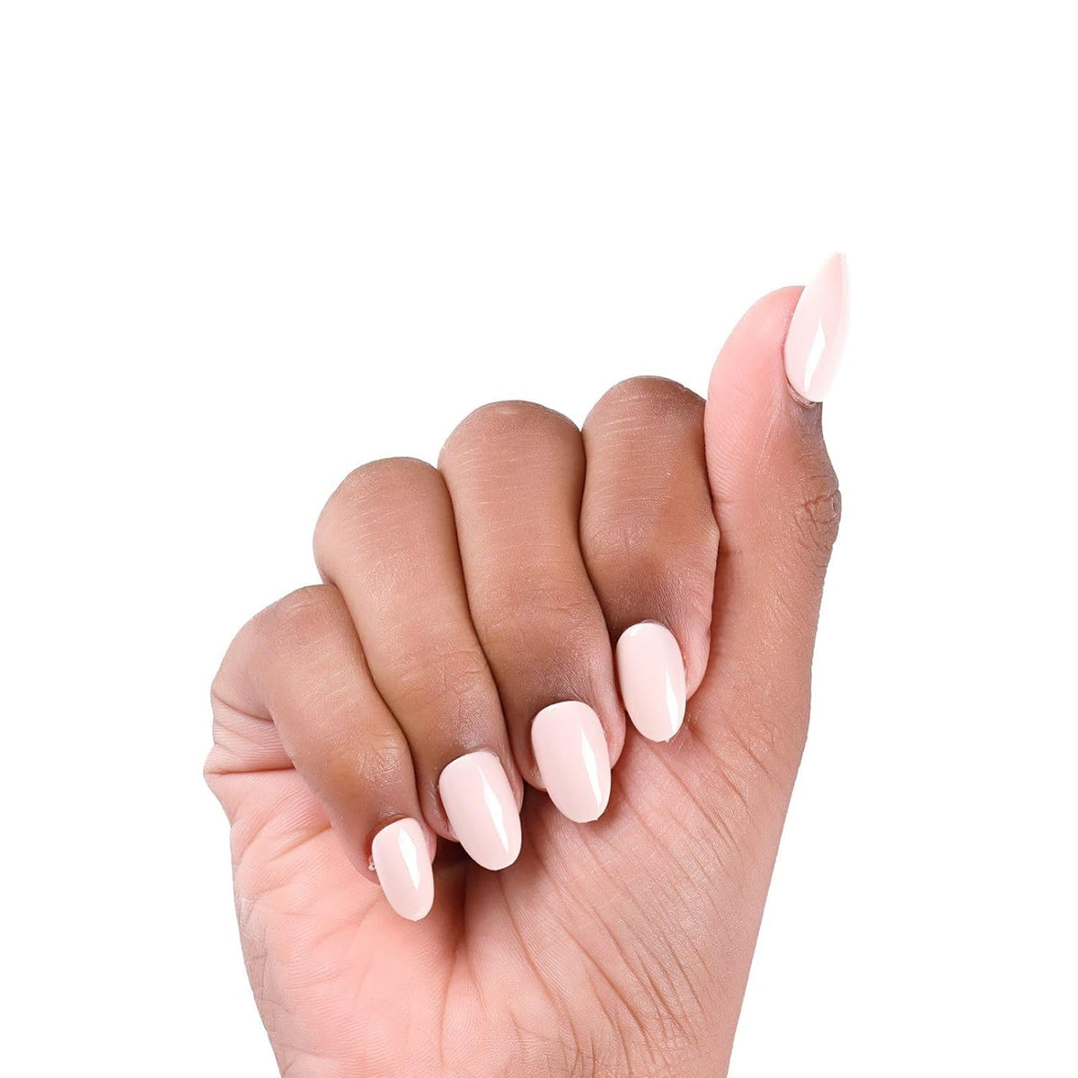 NAILWIND 24pcs Press on Nails | Natural French Short False Nails | Acrylic Full Cover Nails | Natural Fake Nails Delicate & Comfortable for Women and Girls (V-27) - Image 3