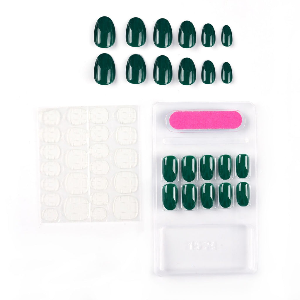 NAILWIND 24 Natural French Short False Nails Acrylic Full Cover Nails,Natural Fake Nails Delicate & Comfortable for Women and Girls (N15, 24 Count -Pack of 1) - Image 3