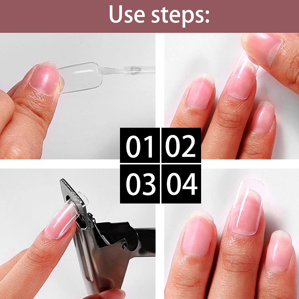 NAILWIND 5 PCS Nail Tips Clips for Polygel Nail Forms, Nail Tips Clips Kit for Polygel Nail Clip, Clear Nail Tips Clip for Polygel Nail Kit with 1 False Nail Tip Trimmer - Image 6