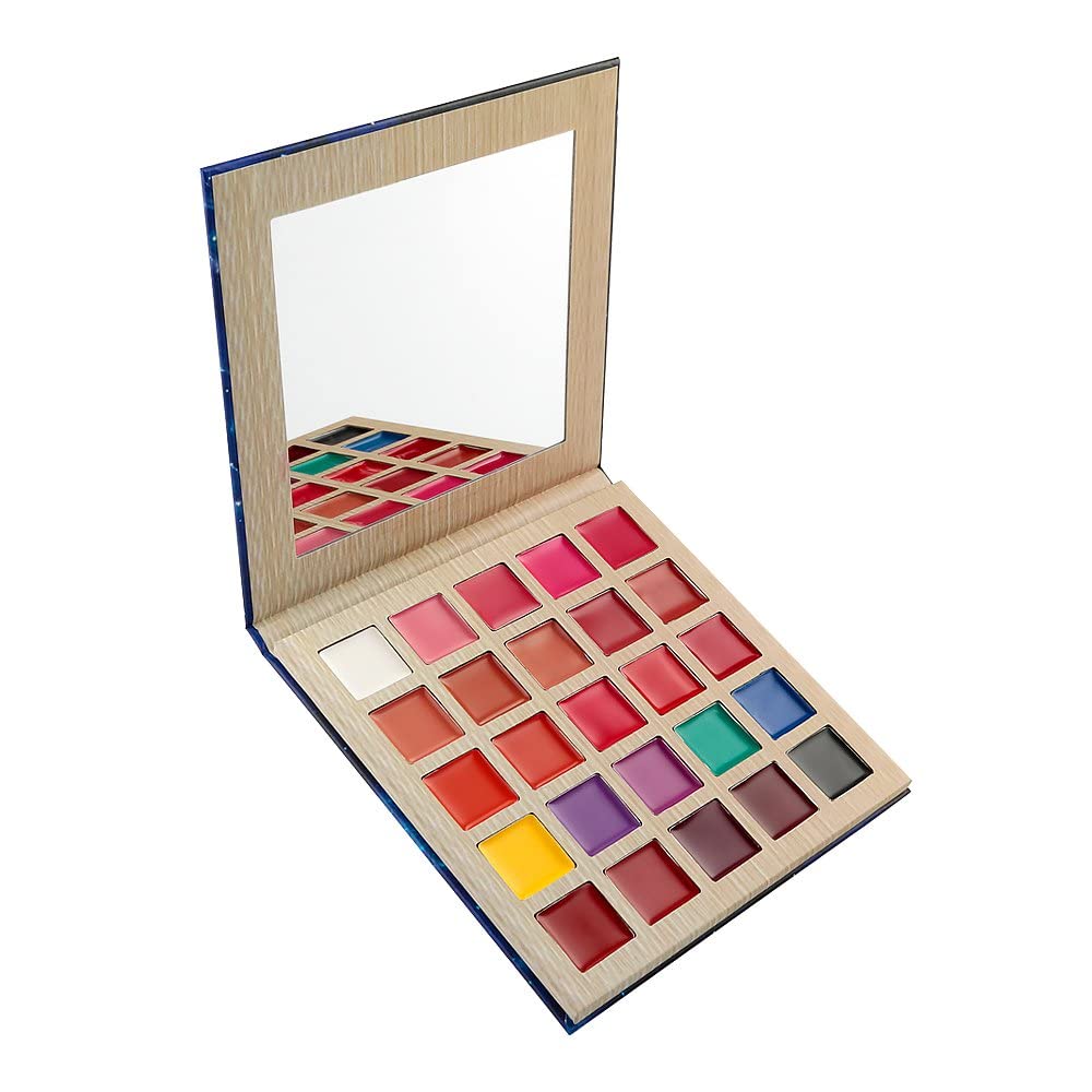 COSLUXE x DELANCI Lipstick Palette, 25 Color Lip Palette, Soft Moisturizing Long Lasting Smudge Proof Matte Lipstick Set, Multishade Cream Lip Gloss Makeup Palette Professional Cosmetic Lip - Image 2