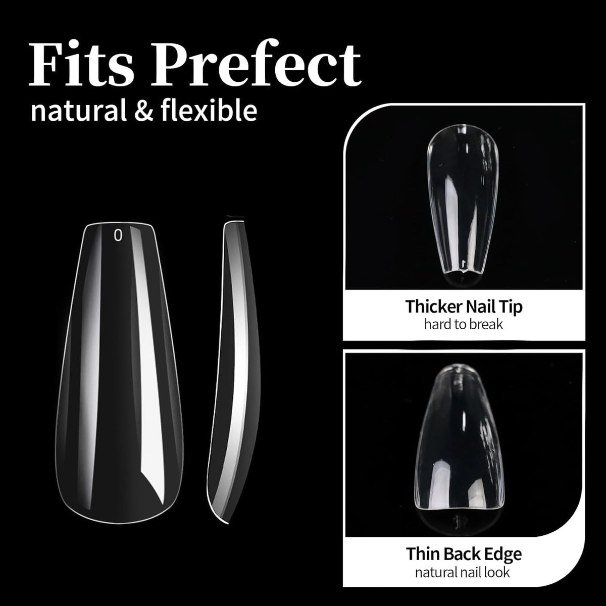 NAILWIND Nail Tips, soft Gel Full Cover Nails,550Pcs Coffin Soft Gel Nail Tips, Medium Coffin Press On Nails, 11 Sizes Full Cover Acrylic False Nail Tips, for Beginner and Professional Home Salon Diy Medium Coffin - Image 8
