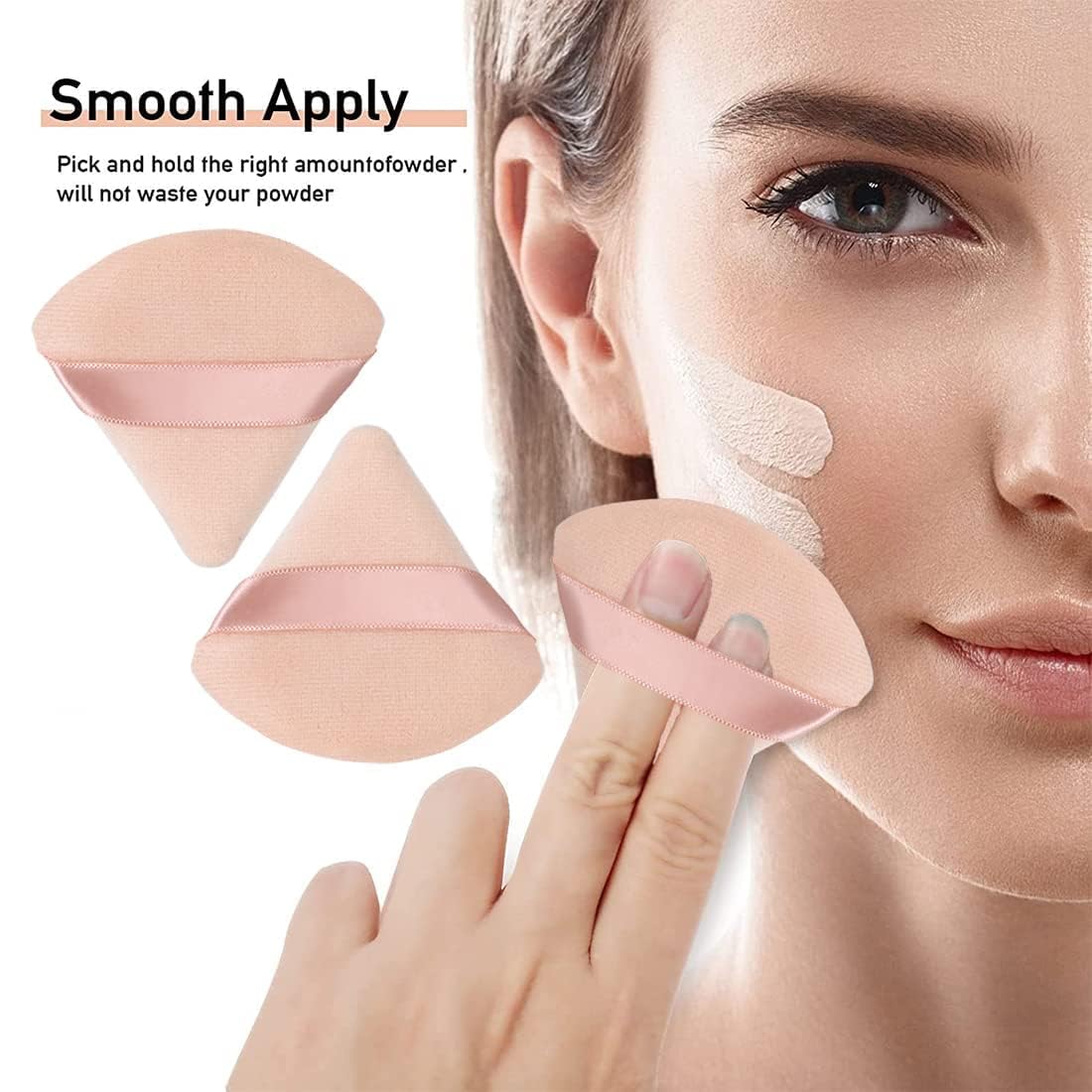 Professional Makeup Sponge, 2 Pcs Multi-colored Blender Blending Beauty Sponges for Foundations,Powders & Creams, Vegan, Cruelty Free and Non-Latex PACK OF 2 - Image 2