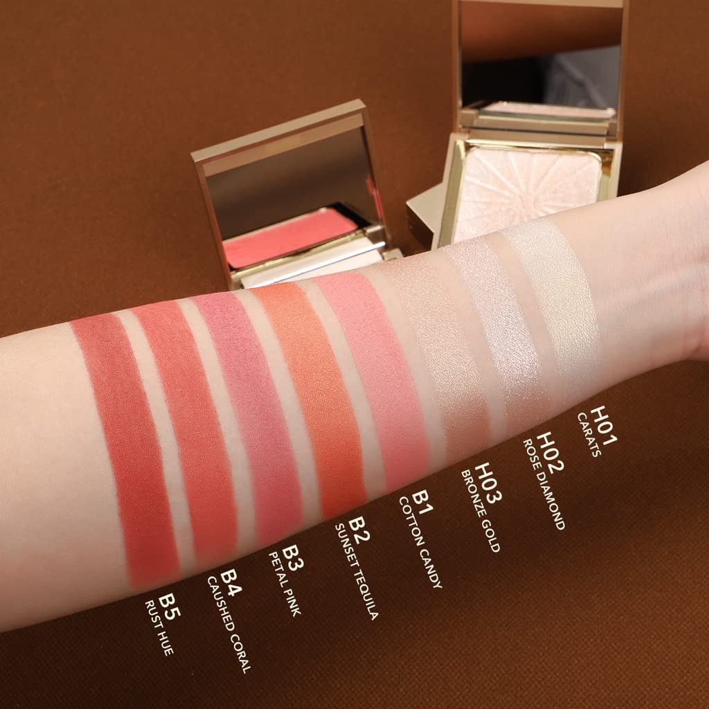 COSLUXE IMAGIC PROfessional Cosmetic RADIANT HIGHLIGHT AND BLUSHER 8.8g (B5-RUST HUE) - Image 3