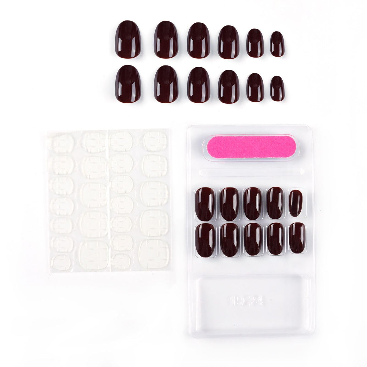 NAILWIND 24 Natural French Short False Nails Acrylic Full Cover Nails,Natural Fake Nails Delicate & Comfortable for Women and Girls (N13, 24 Count -Pack of 1) - Image 3