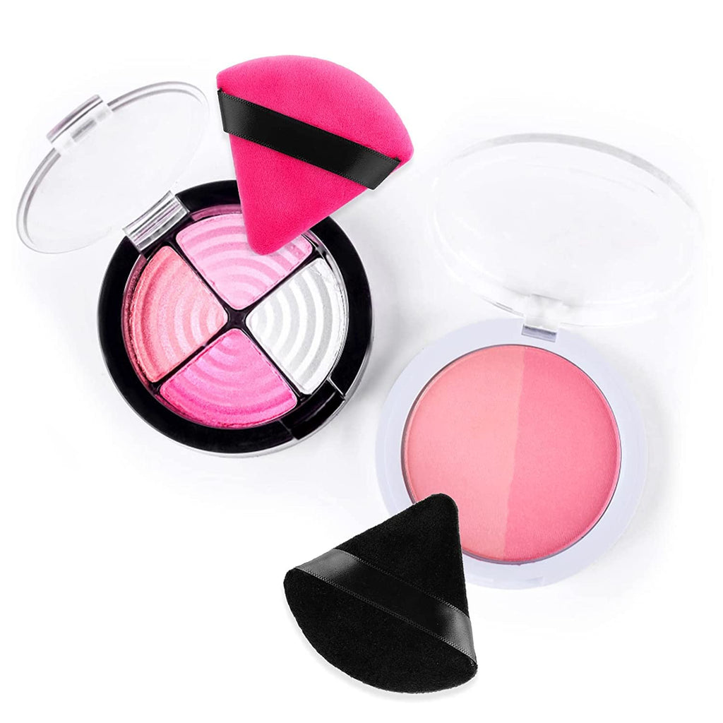 My Colors 6 Pieces Powder Puff Soft Face Triangle Makeup Puff for Loose Powder Body Cosmetic Foundation Sponges Beauty Blender Makeup Tool Multicolors - Image 9