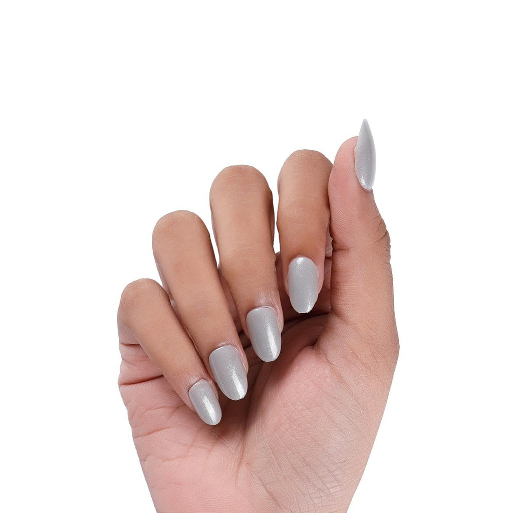 NAILWIND 24pcs Press on Nails | Natural Short False Nails Acrylic Full Cover Nails | Natural Fake Nails Delicate & Comfortable for Women and Girls (V-43) - Image 3