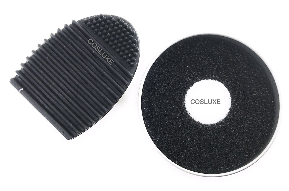COSLUXE Makeup Brush Cleaning Tool - Make up Brush Quick Cleaner Sponge box 1, Makeup Brush Cleaner Silicone 1 - Removes Shadow Color from Your Brush - Image 5
