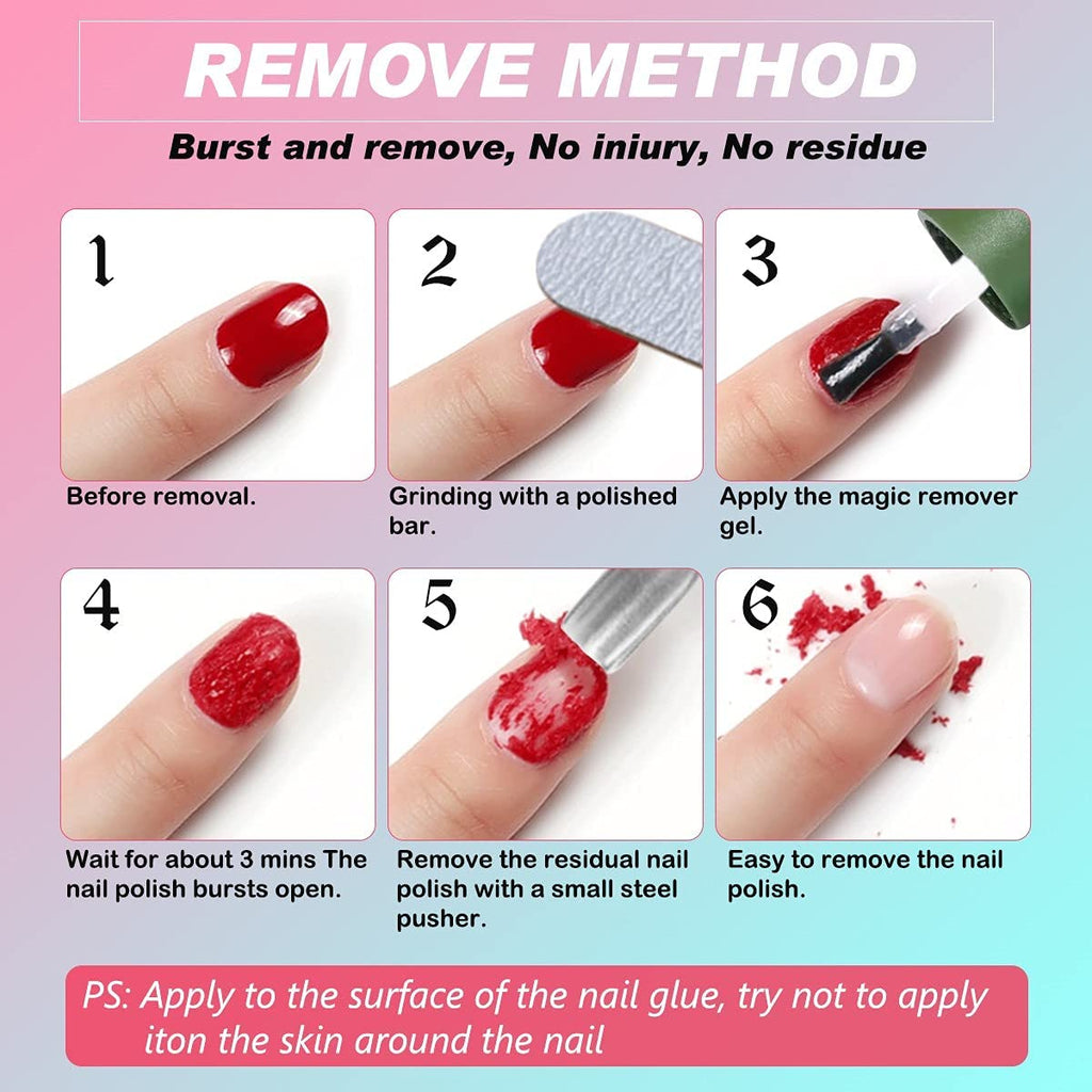 NAILWIND Gel Nail Polish Remover, Professional Remove Gel Nail Polish, Magic Remove Soak-Off Gel Polish, Peel Off In 2-5 Minutes, No Need for Foil, Soaking or Wrapping - Image 5