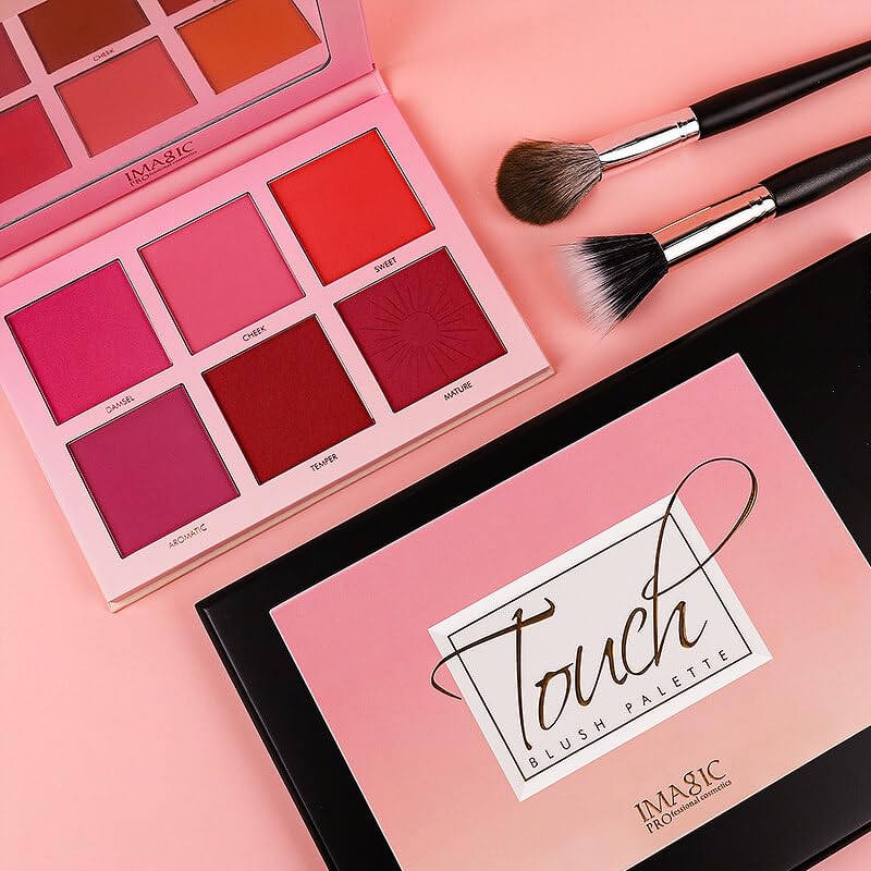 COSLUXE IMAGIC PROfessional Pro Blusher Palette 42.8g, 6 COLOR TOUCH BLUSH PALETTE - Image 4