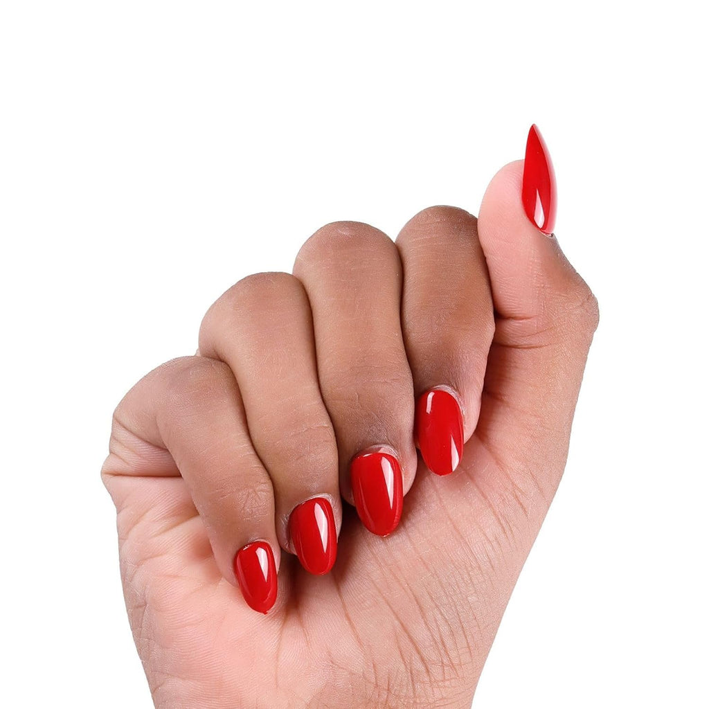 NAILWIND 24 Press on Nails | Natural French Short False Nails | Acrylic Full Cover Nails | Natural Fake Nails Delicate & Comfortable for Women and Girls (V-17) - Image 5