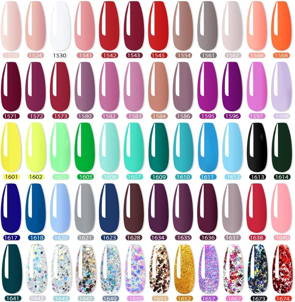 NAILWIND Gel Paint for Nails Art Kit, 60 Colors Solid Gel Polish Set Spider Painting Gel Nail Polish Nail Art Design for Starter Manicure Professional Nail Salon DIY at Home Gift - Image 3