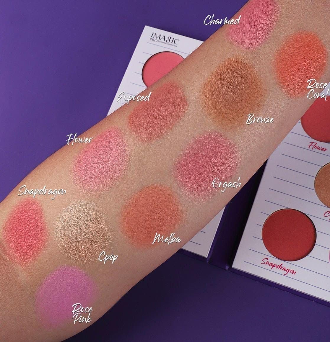 COSLUXE IMAGIC 10 Color Blusher Palette | The Blush Book Private Collection | Long Lasting High Pigment Matte Pressed Powder Blush 39.8g for Women and Girl - Image 2