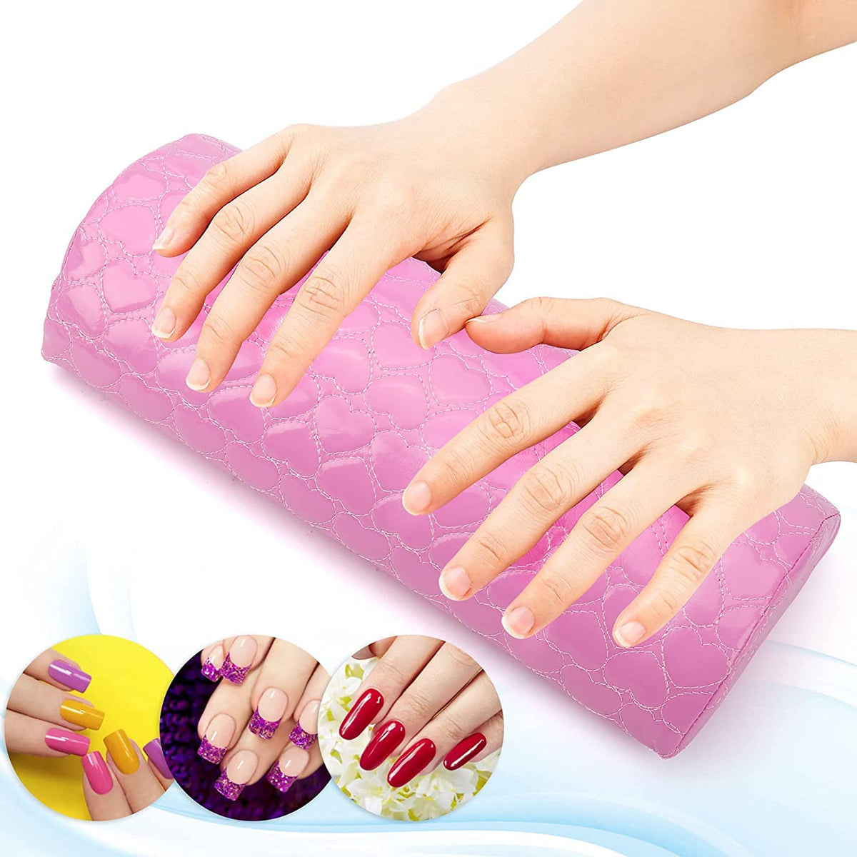 NAILWIND Nail Pillow Hand Rest for Nails, PU Leather Nail Hand Rest Cushion Salon Nail Arm Rest Pillows, Manicure Hand Pillow for Table Desk Nail Armrest for Nails Art Salon Home Use -1 Pcs - Image 8