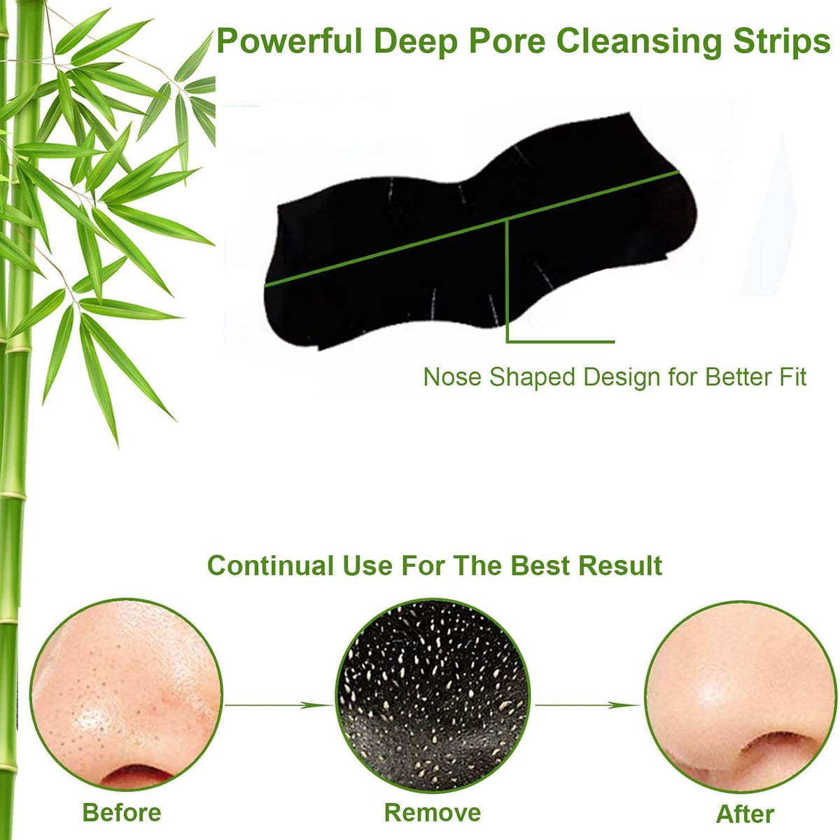 COSLUXE Nose Strips, Pore Strips for Blackheads, Nose Pore Blackhead Remover, Deep Cleansing for Men & Women, 10 Strip in Pack of 1 - Image 3