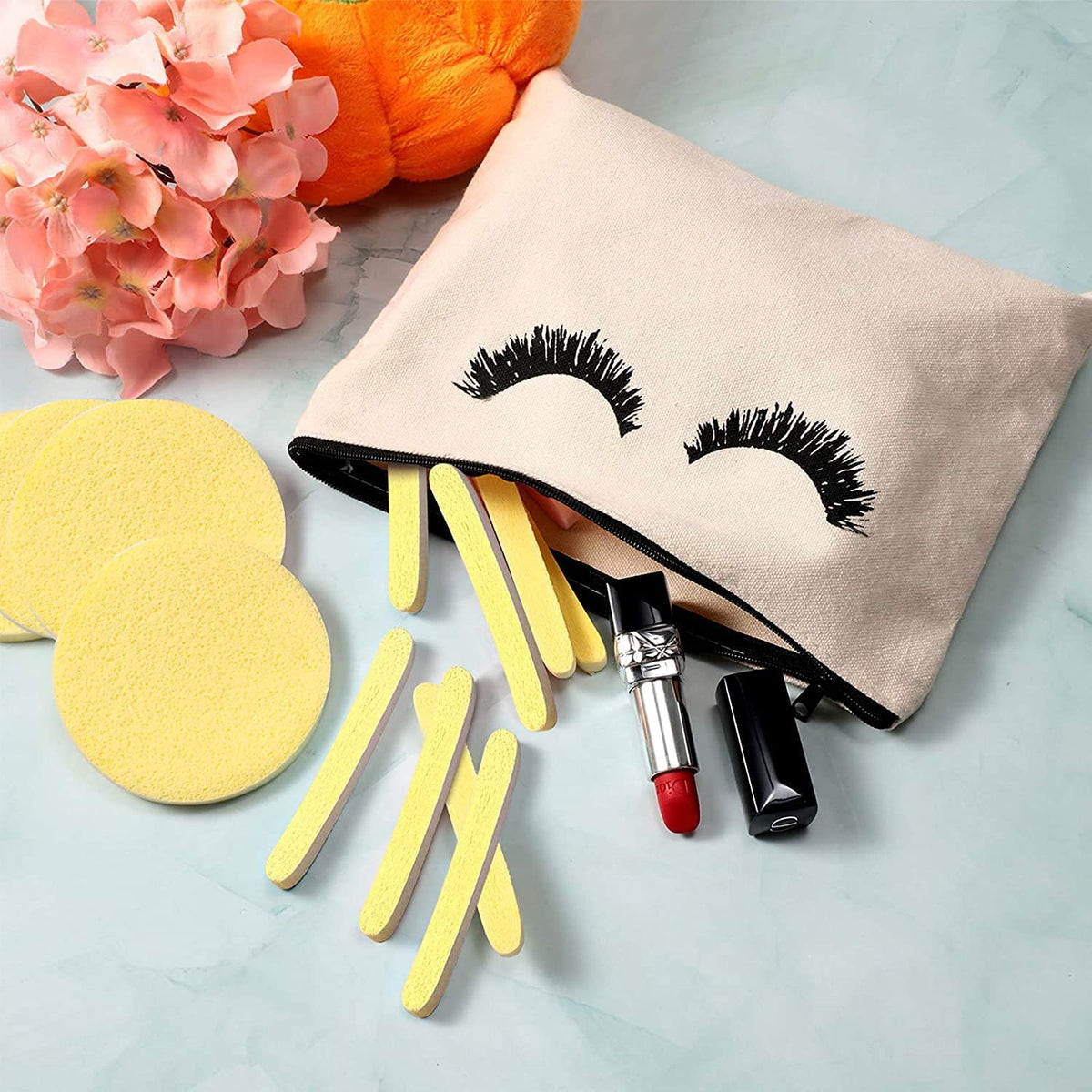 Cosluxe 24 pcs Compressed Facial Sponge Face Cleansing Sponge Makeup Removal Sponge Pad Exfoliating Wash Round Face Sponge Multicolor for Women Girls - Image 3