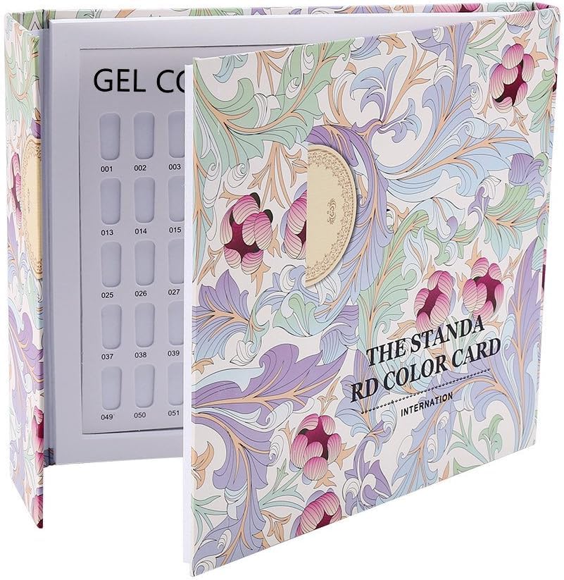 NAILWIND Nail Display Book, Nail Art Display Chart, Nail Art Colour Chart, Nail Swatches Nail Color Display Chart Book Nail Polish Gel Color Display Card Nail Art Showing Board (120 - COLORS) - Image 2